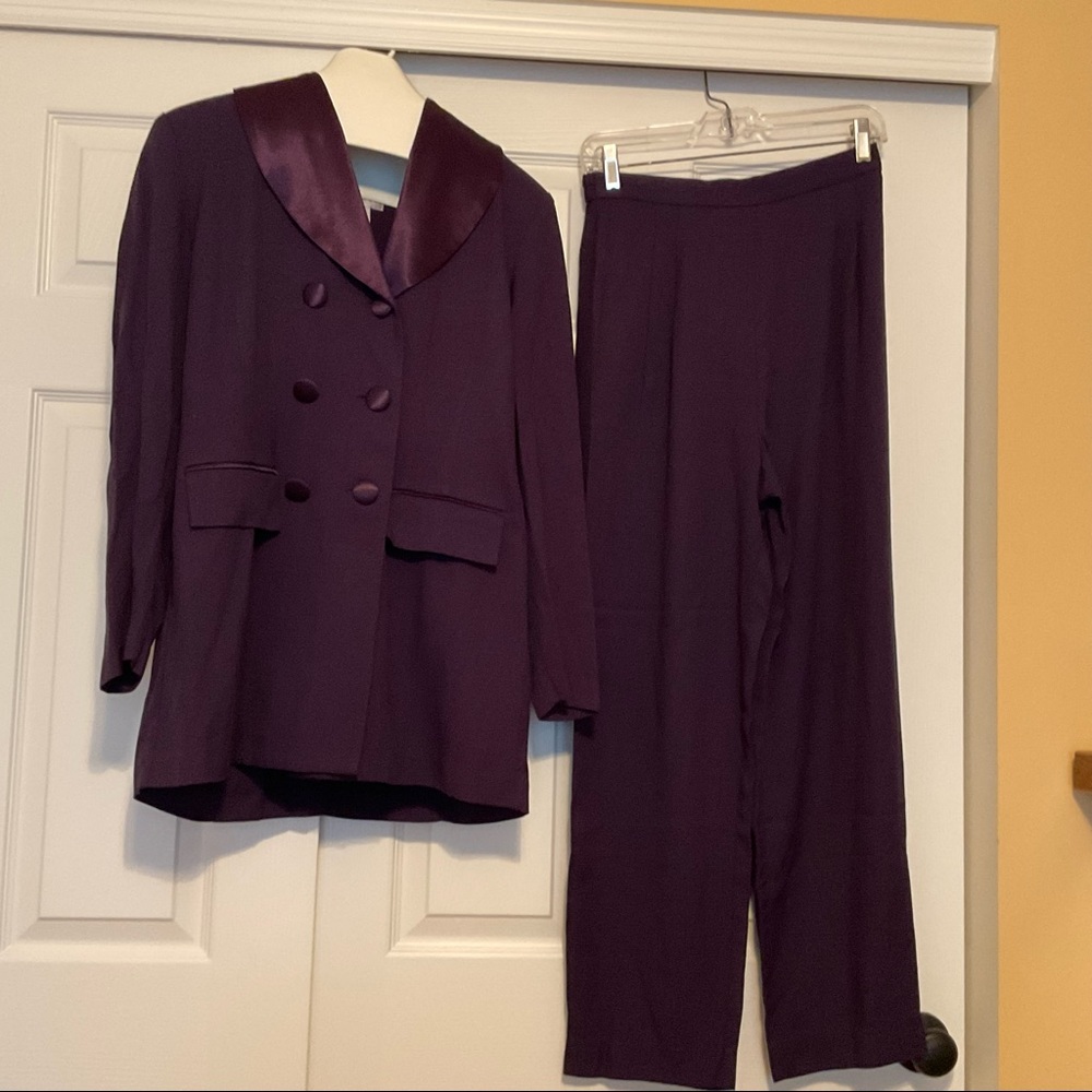 Lois Snyder Dani Max Size 10 Purple Pantsuit